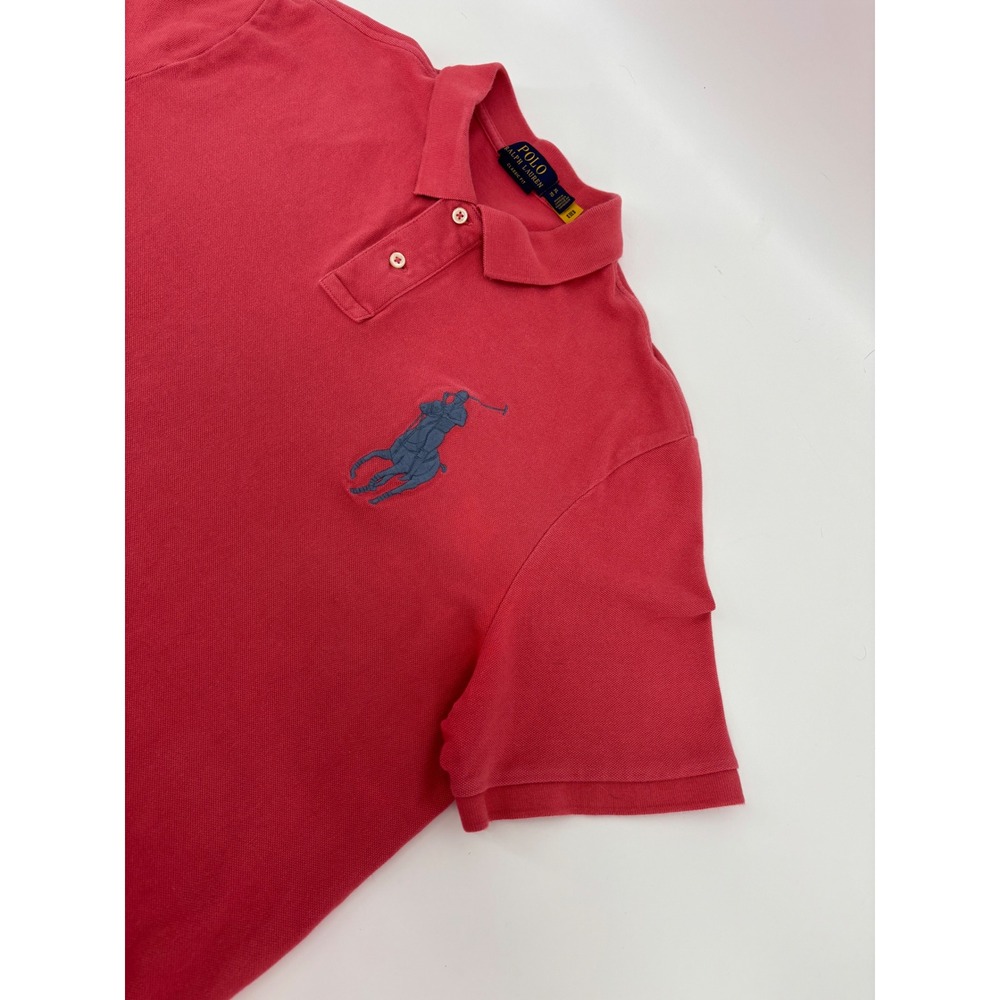 Polo Ralph Lauren Mens XL Big Pony Polo Shirt Red Short Sleeve Classic Fit
